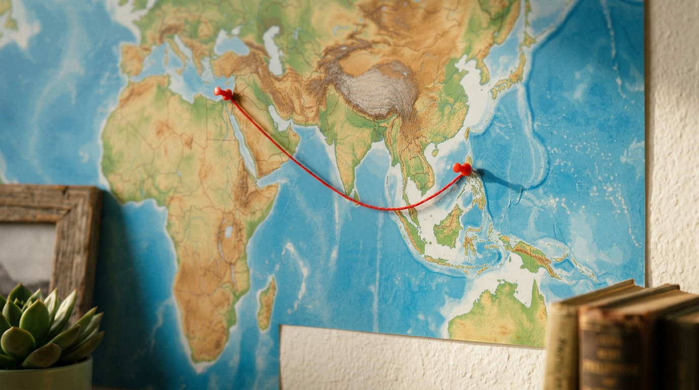 איור וקטורי של מנהלת חשבונות וירטואלית מחוברת במערכת ענן ללקוחות בינלאומיים